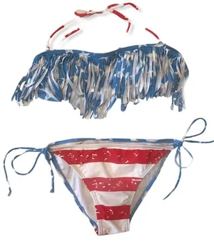 Stars & Stripes 2 piece Bikini-Sz Small thumbnail 1