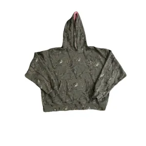 Dairy Boy The Boyfriend Hoodie Evergreen Camo/Pink Appliqué Women's Size Large thumbnail 7