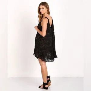 Free People Intimately She Swings Slip Chamise Lace Trim Boho Mini Dress – XS thumbnail 2