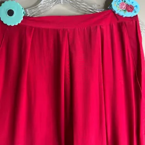 Lord & Taylor silk skirt Red Size 12 thumbnail 4