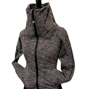 Lululemon Be Present Jacket Coco Pique Black 2 thumbnail 6