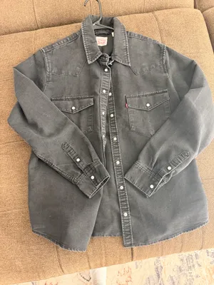 Levi’s Black Denim Button Down jacket thumbnail 1