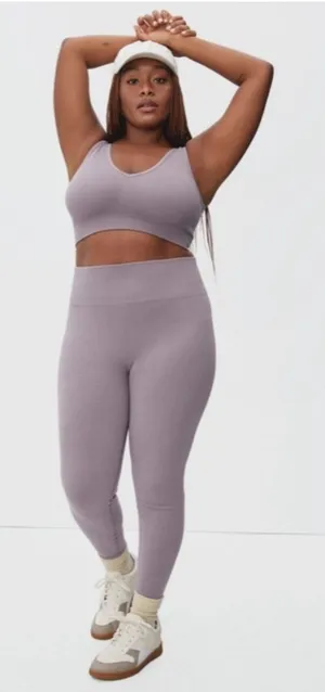 Everlane The Seamless High Rise‎ Leggings in Dusty Purple Size XS/S NEW thumbnail 1