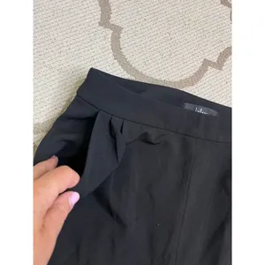 Lulus Kick It Black High-Waisted Trouser Pants Pleated Side Zip, Size Medium thumbnail 6