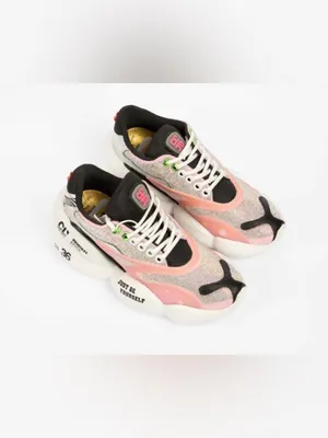 CLJD Rhinestone Platform Sneakers - Pastel Pink - Marked EU 36 thumbnail 2
