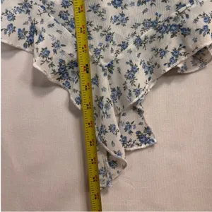 Floral Mesh Dress Womens S Handkerchief‎ Hem Y2K Cottage Coquette Romantic Party thumbnail 9