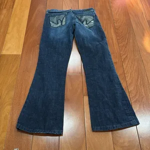 Citizens Of Humanity 'Paloma 088 Stretch Low Waist Blue Flare‎ Wide Leg Jeans 27 thumbnail 5