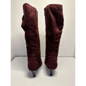 Impo WineSuede Pointed Toe Kitten Heel Slouch Boots Size 6.5 thumbnail 6