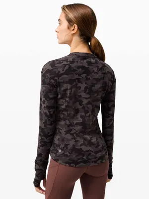 Lululemon Close to Crossing Long Sleeve Rulu‎ 8 Heritage Camo Black Gray thumbnail 2