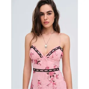 NWT‎ For Love & Lemons Guinevere Maxi Dress Pink floral Sz S thumbnail 3
