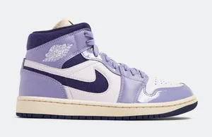 Nike Air Jordan 1 Med SE High Top Sneakers in Purple NWOB thumbnail 1