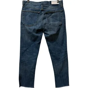 RE/DONE Originals Relaxed Crop Jeans Women's 27 Mid Blue Vintage Wash USA‎ Made thumbnail 2