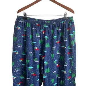 Christmas PJs Set Women 1X Red Long Sleeve Holiday Novelty Print Lounge Festive‎ thumbnail 6