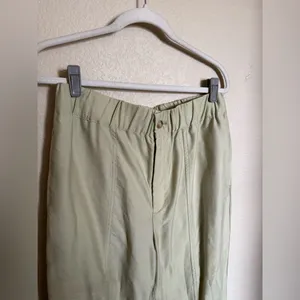Madewell Tapered Huston Pull-On Crop Pants Sz‎ Medium Faded Seagrass thumbnail 5