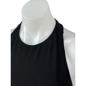 Alice + Olivia Rydel Black Sleeveless Gym Athletic Activewear Crop Tank Top S/M thumbnail 3