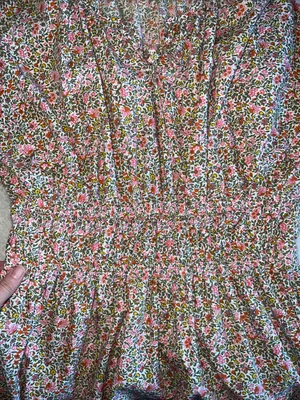 J.Crew Cinched Waist Puff Sleeve Floral Mini‎ Dress MT thumbnail 6