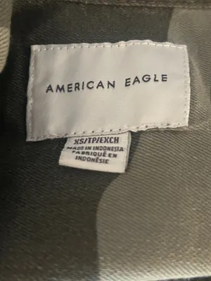 American Eagle Outfitters Camo Crop Utility Jacket in Olive thumbnail 2