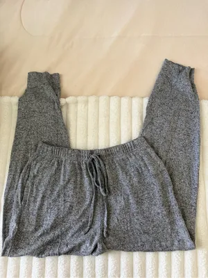 Aerie Cozy Women's Gray Knit Lounge Pants thumbnail 2