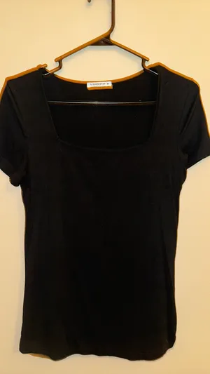 Black Square Neck Top Size M thumbnail 3