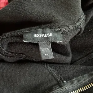 Express Women’s Black Rhinestone Half Zip Mock Neck Sweatshirt Top XS thumbnail 4