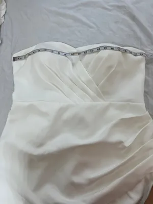 NWT Miss Veil Off-White Mini Dress Puff Sleeve Corset Bow Bridal thumbnail 7