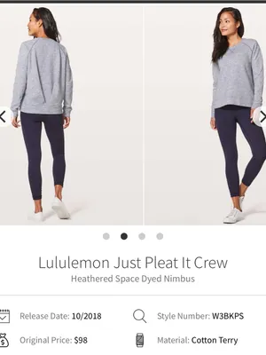 Lululemon Just Pleat It Crew neck 8 women thumbnail 9