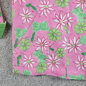 VTG Erin London Petite Pant Set Womens PS/PM Pink Green Floral Full Zip Hood thumbnail 15