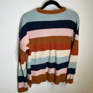 Madewell Thompson Womens Striped‎ Crewneck Sweater Long Sleeve Size S Pocket thumbnail 3