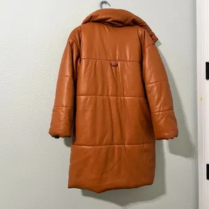 NANUSHKA Hide Quilted Padded Vegan Leather OKOBOR Jacket Brown SMALL thumbnail 13