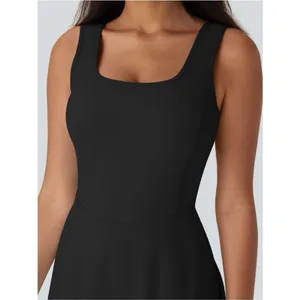 NWT Halara SoftlyZero Easy Peazy Active Dress Black Built-In Shorts Size XS NEW thumbnail 7