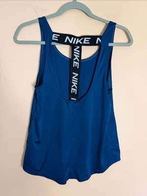 Nike Women's Blue Racerback Athletic Tank thumbnail 3