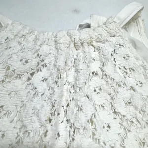 A New Day Lace Maxi Dress Womens Size S White Halter Boho Cotton Lined Floral‎ thumbnail 2