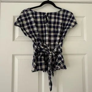 E&M Cotton Blouse Blue Size XS thumbnail 2
