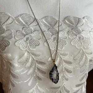 Black agate pendant necklace thumbnail 6