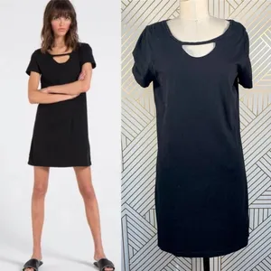 n:Philanthrophy Carlita‎ T-Shirt Dress in Black thumbnail 2