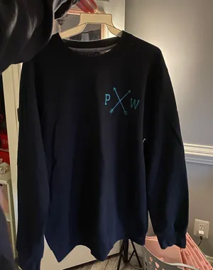 navy oversized sweatshirt Blue Size L thumbnail 1