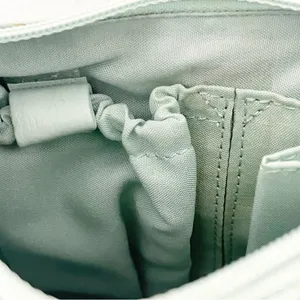STONE MOUNTAIN Green Soft Leather Adjustable Strap Zipper Closure Shoulder Bag thumbnail 13