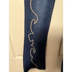 Western Embroidered Bootcut Denim Jeans 90s Y2K‎ Festival thumbnail 4