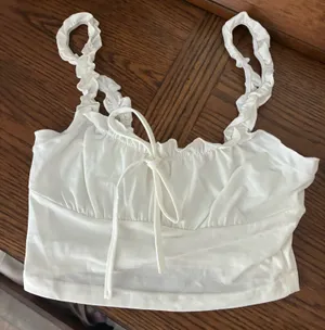 Cropped tank top White Size XS thumbnail 1