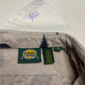 Cabela's Womens Nature Aztec Animal Theme Shirt Size Large Flannel 100% Cotton thumbnail 5