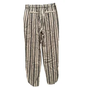 Marine Layer Allison Cropped‎ Pants Black White Stripe Size Small Casual Travel thumbnail 3