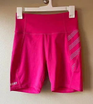 Superdry Core Sinch Tight Short in Pink Size 6 thumbnail 1