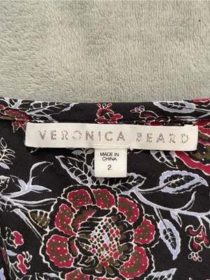 Veronica Beard 100% silk mini dress floral streetwear cottage festival vacay 2 thumbnail 6