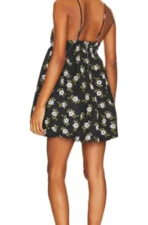 NWT Free People size small in A Bubble Mini Dress in Black thumbnail 3