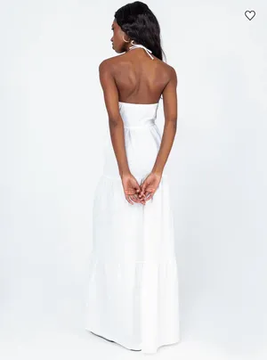 Princess Polly White Maxi Dress thumbnail 3