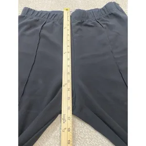 Anthropologie Dress Pants Black Knit Straight Leg Stretch Pull-On Women's XL 26" thumbnail 10