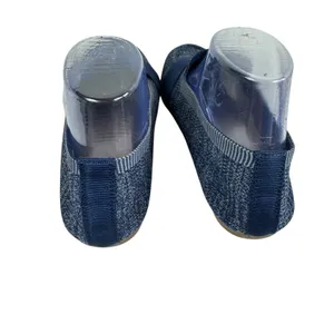 Vintage 7 Eight Vivie Heathered Blue Textile Fabric Slip On Loafers‎ Size 8.5 thumbnail 3