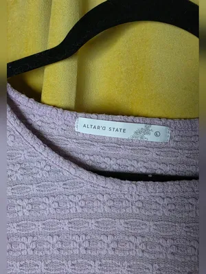 Altar'd State Floral Textured Top thumbnail 2