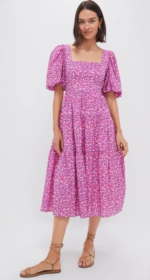 Hyacinth House Floral Estella Midi Dress thumbnail 1