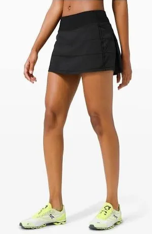 Lululemon Pace Rival Skirt Size 12 Black‎ thumbnail 1